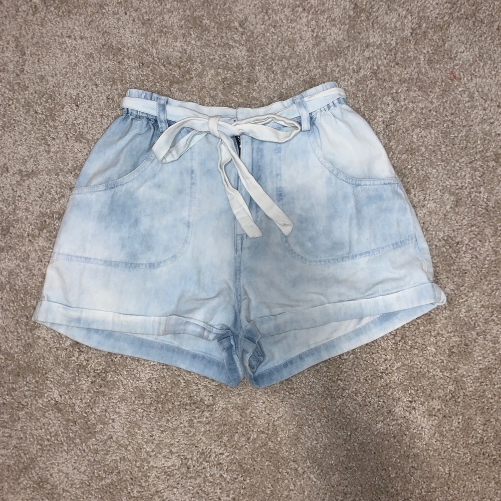 Minkpink High waisted tie shorts
